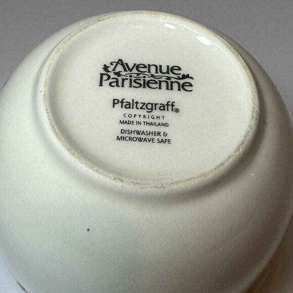 Pfaltzgraff Avenue Parisienne Sugar Bowl Kitchen Collectable Gray & White Floral - Picture 9 of 9
